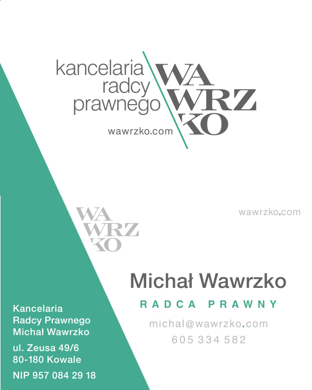 Kancelaria radcy prawnego Michał Wawrzko, 80-180 Kowale ul. Zeusa 49/6